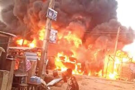 Goods Worth Millions Destroyed in Lagos Spare Parts Market Fire