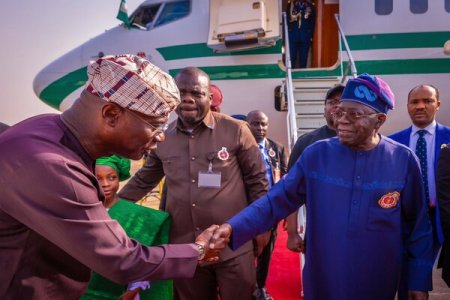 President Tinubu Lands in Lagos After Presenting 2025 Budget to National Assembly