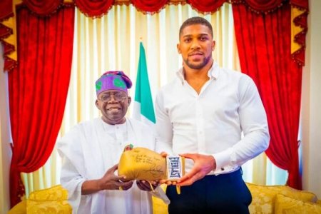 Anthony Joshua Kicks Off 2025 with Special Visit to President Tinubu