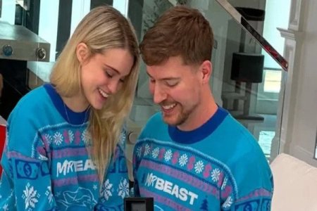 MrBeast Shares Engagement News with Thea Booysen on Social Media