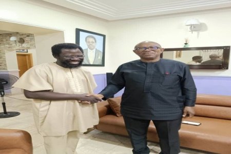 [PHOTOS] Peter Obi Reunites with Dele Farotimi After His Release from Detention