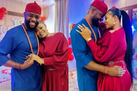 Actress Ruby Ojiakor Says "Yes" to Moc Madu in Heartfelt Proposal Video