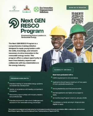 Federal Government NEXT GEN RESCO Program For Nigerians 2025 | How To Apply