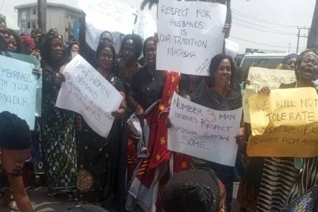 [VIDEO] "Leave Our Son Alone": Akwa Ibom Women March in Support of Akpabio Amid Harassment Claims