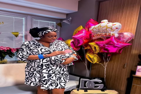 [PHOTOS] Chika Ike Shares Photos of Her Newborn Baby Girl