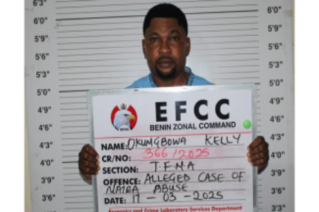 EFCC Arrests Edo Official Kelly Okungbowa Over Naira Abuse in Viral Video