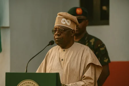 [VIDEO] No Shaking: Tinubu Stays Composed as Intruder Disrupts Kaduna Speech