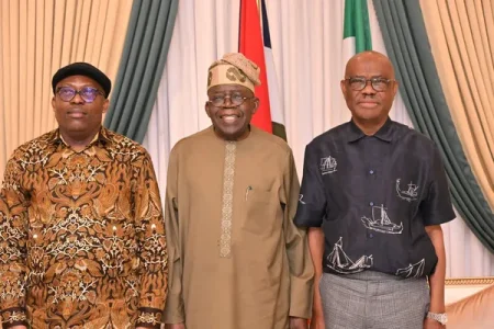 One Fire, Many Chairs: Tinubu Reunites Wike, Fubara, Lawmakers