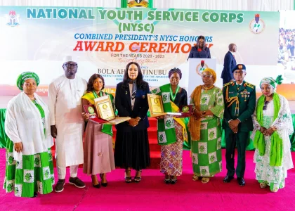Tinubu Awards NYSC Honourees with Automatic Jobs and Scholarships