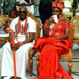 PHOTOS: 2Baba & Natasha Osawaru's Private Abuja Traditional Wedding