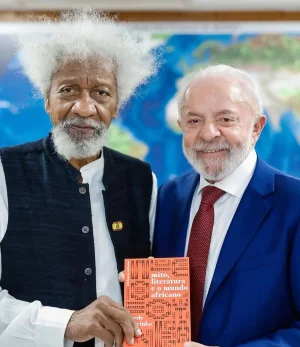 Wole Soyinka's Diplomatic Touch: Nobel Laureate Presents Book to Brazilian President