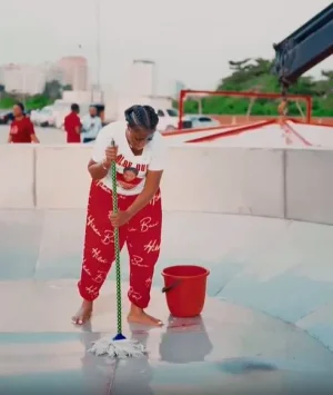 Hilda Baci Assures Hygiene in Giant Pot for World Record Jollof Rice Attempt