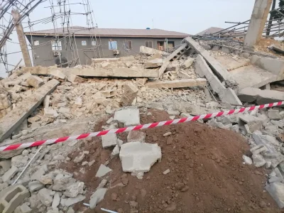 Three-Storey Building Collapses in Lagos, Trapping Construction Workers