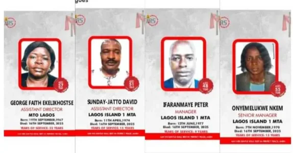 FIRS Names Four Officials Killed in Lagos Afriland Towers Fire Tragedy