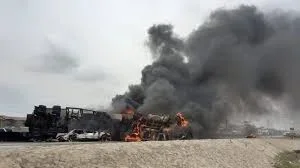 Another 60,000-Litre Fuel Tanker Spills Contents on Oyo-Ibadan Expressway
