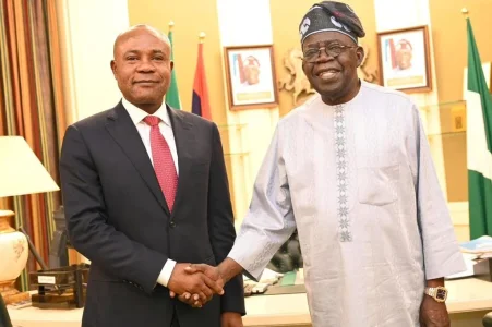 Governor Peter Mbah Meets Tinubu Following Defection to APC