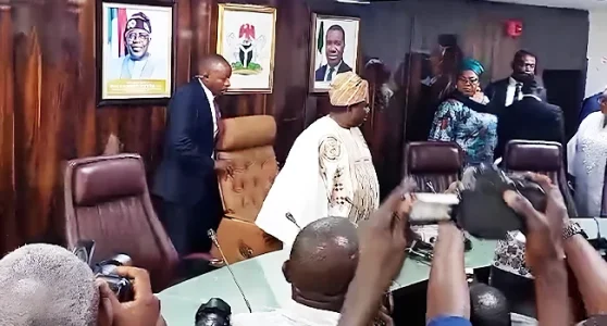 Amupitan Formally Takes Over at INEC Headquarters After Swearing-In