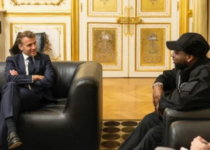 Davido Meets French President Macron, Shares "Visions for a Better World"