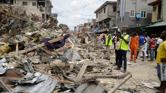 Death Toll in Lagos Building Collapse Rises to Two, 25 Rescued from Debris