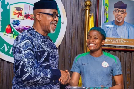 Gov. Abiodun Presents ₦50m to Super Falcons for WAFCON Triumph