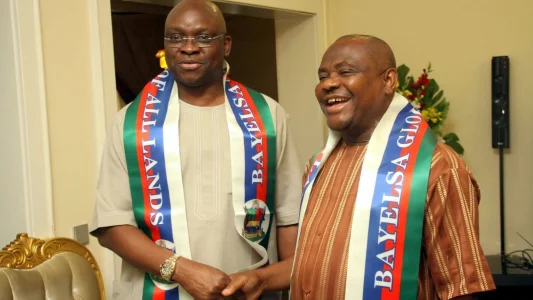 [VIDEO] The Moment Bode George Announced the Purge of Wike, Fayose from PDP