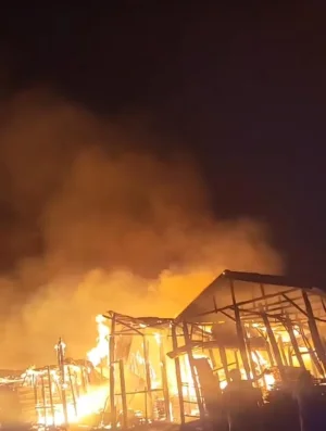 Fire Again Razes Gombe Timber Market, Second Major Inferno in a Month