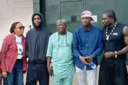 Burna Boy and VeryDarkMan Visit Kirikiri Prison, Plan to Pay Inmates’ Fines