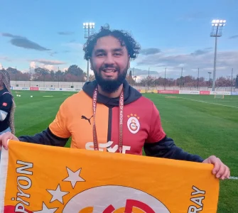 Galatasaray Fan Storms Super Eagles Training to Support Victor Osimhen