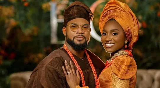 Kunle Remi’s Wife Tears Up, Thanks God for Peace in Their Marriage After Tough Pregnancy