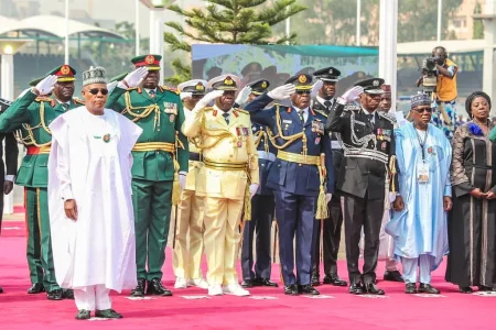 Shettima, Akpabio Lead Solemn Armed Forces Remembrance Day Wreath-Laying