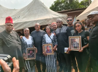 Three Omatu Brothers Laid to Rest After Tragic Lagos Building Fire