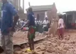 [VIDEO] Classroom Collapses at Lagos School in Ikorodu, No Injuries Reported