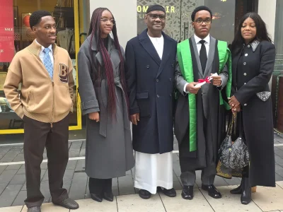 FCT Minister Nyesom Wike’s Son Graduates with Master’s Degree from UK University