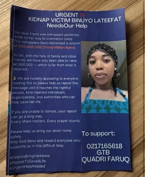 [VIDEO] Mother Appeals for Help After Corps Member Daughter Abducted, ₦30 Million Ransom Demanded