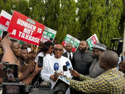 Rotimi Amaechi Joins #OccupyNASS Protest, Accuses APC of Fearing Election Defeat