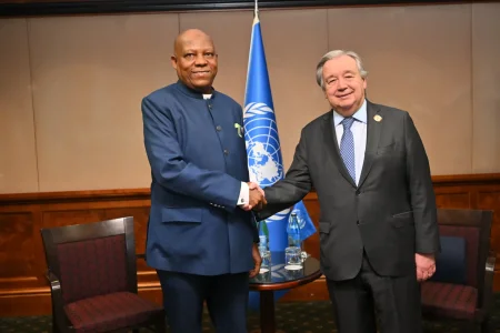 Shettima Meets UN Chief Guterres in Addis Ababa Ahead of AU Summit, Discusses Regional Security