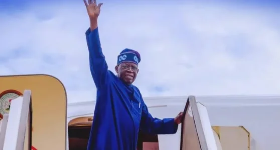 Tinubu in Adamawa: President Arrives Yola to Inaugurate Fintiri's Model Schools, Underpass Bridge