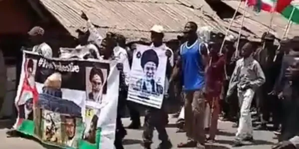 Nigerian Shiite Group Protests Killing of Iran's Supreme Leader Ayatollah Khamenei