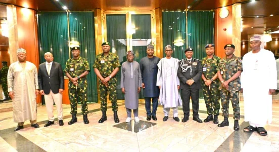 Tinubu Meets Security Chiefs Over Rising Terror Attacks After Spate of Military Casualties
