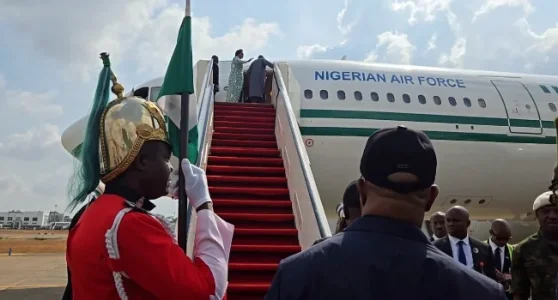 [VIDEO] President Tinubu Departs Abuja for Historic UK State Visit with King Charles III