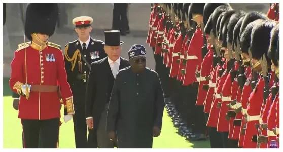 King Charles III Receives Tinubu, First Lady with Full Military Honours at Windsor Castle