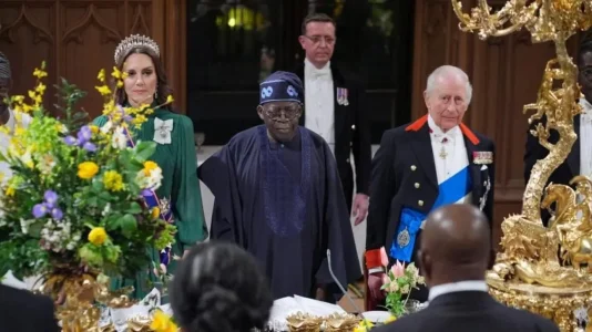 [VIDEO] 'Ẹ káàbọ̀' - King Charles Greets Tinubu, Nigerian Delegation in Yoruba at Historic State Banquet