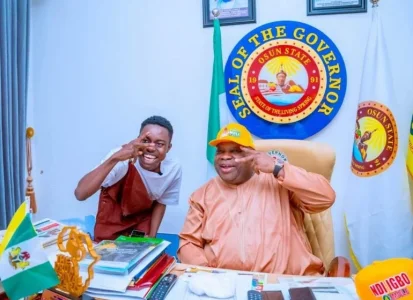 [VIDEO] Governor Ademola Adeleke Hosts TikToker Peller at Osun Government House