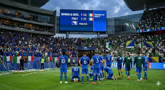 Italy Miss Third Straight World Cup After Penalty Loss to Bosnia