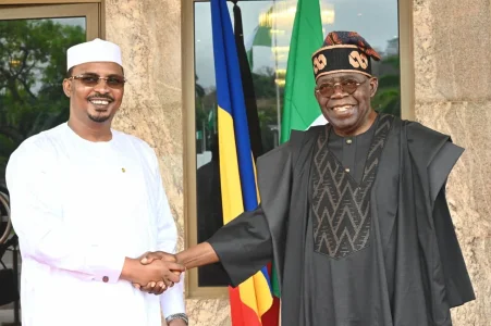 Tinubu Hosts Chadian President Idriss Déby at Aso Villa