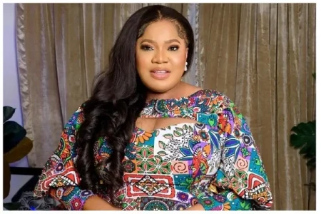 "I Am on My Knees" - Toyin Abraham Begs Fans to Move Past Funke Akindele Feud