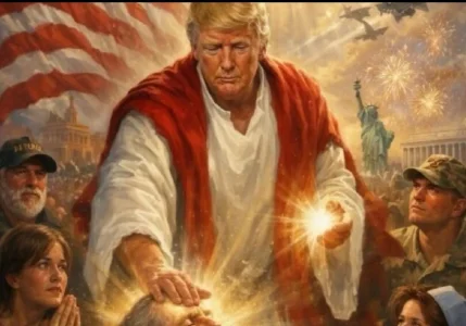 Trump Shares AI Image of Himself as Jesus After Calling Pope Leo 'Weak'