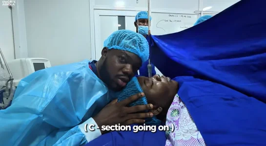 'Imagine What You Are Recording' – Cute Abiola Under Fire for Filming Wife's Caesarean Section