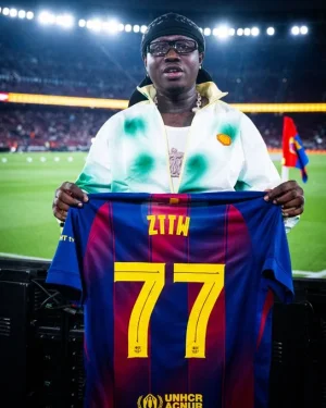 Zlatan Ibile Shines at Barcelona's Camp Nou Victory, Fans Celebrate