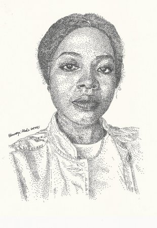 Favourite self portrait Oluwaseyi Alade Asher Self   portrait ink pointillism.jpg